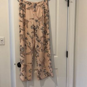 Bar III wide leg printed pant